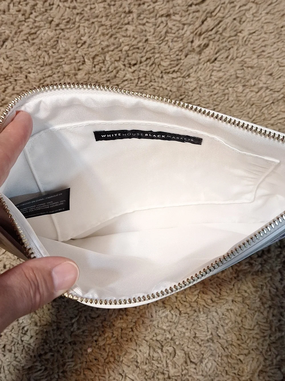 NWT White House Black Market Hydrangea Studded Wristlet Clutch - Picture 3 of 4